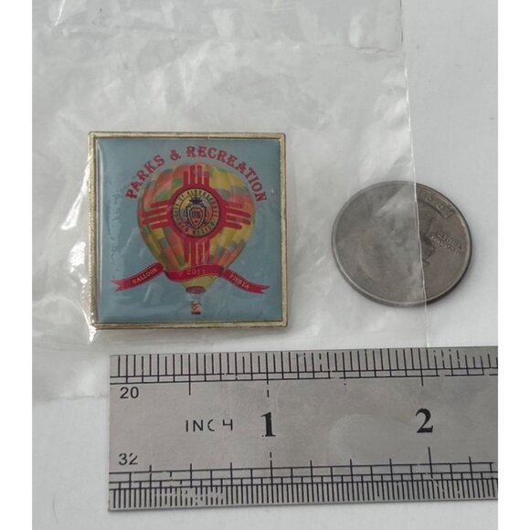 2011 Parks & Recreation Hot Air Balloon Fiesta Souvenir Lapel Pin - Picture 2 of 3